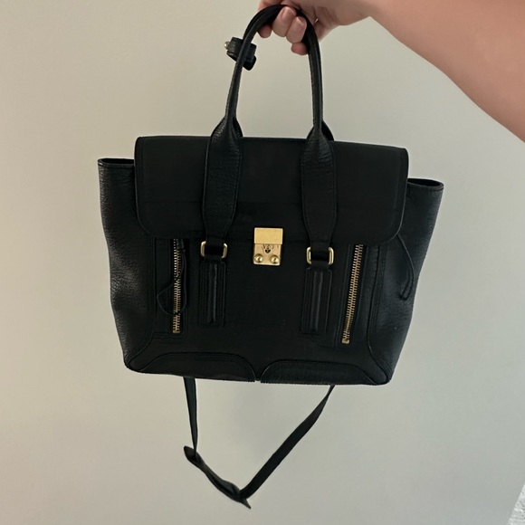 3.1 Phillip Lim Pashli in Black with Gold Hardware - Picture 2 of 4